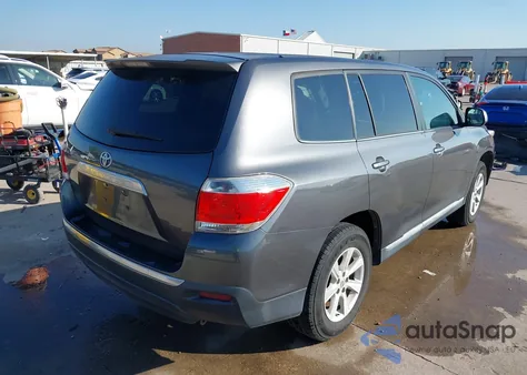 2013 Toyota Highlander from USA, damaged, VIN 5TDZA3EH3DS046672